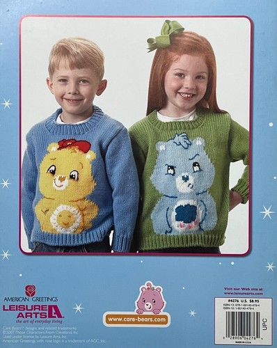 Brand New OOP! CARE BEARS KNIT SWEATERS FOR KIDS, 5 designs, Leisure Arts 4276 - Picture 2 of 2