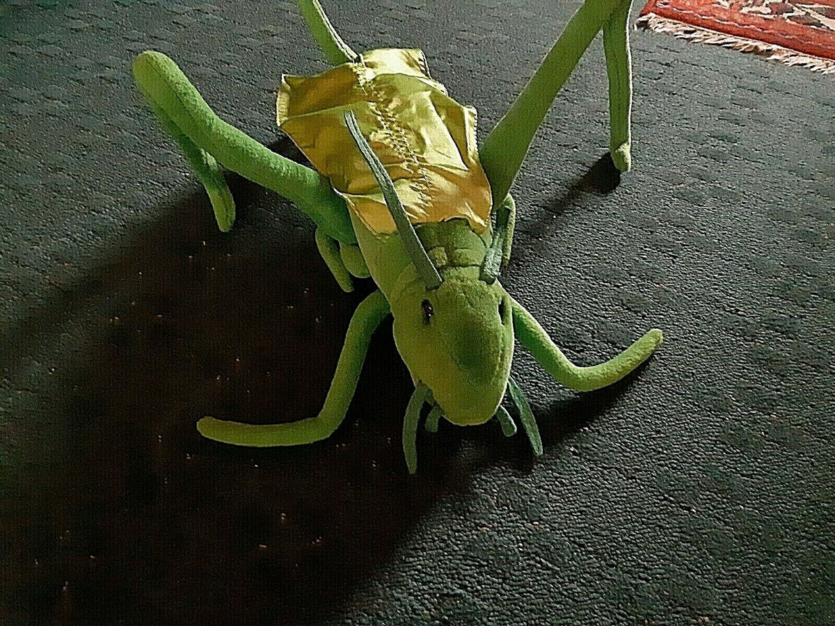 PELUCHE SAUTERELLE VERTE- 55cm(ailes comprises), IKEA VINTAGE