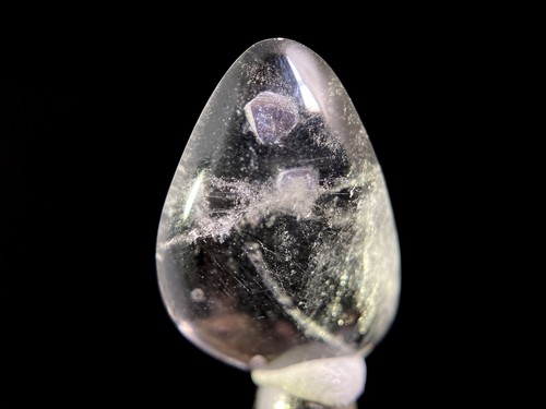 FLUORITE in Clear QUARTZ, Crystal Cabochon - Rare, Gems, Jewelry Making, 47502 - Picture 1 of 4