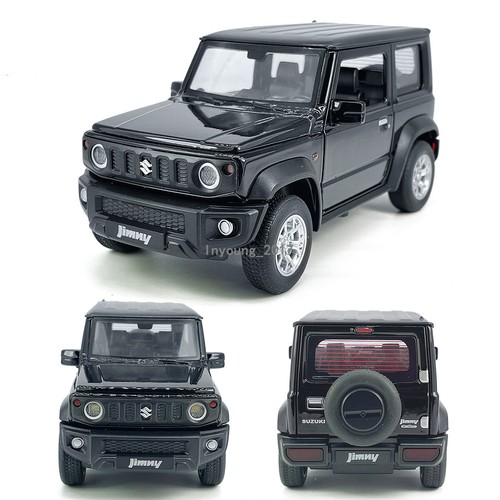 Modellino auto 1:24 Suzuki Jimny pressofuso lega di zinco auto giocattolo uomo collezione nero - Foto 12 di 12