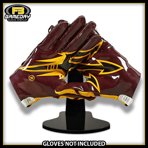 Espositore guanti ricevitore calcio con supporto per guanti Arizona State Sun Devils! - Foto 1 di 10