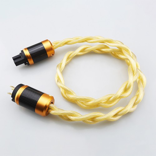 HIFI audio 5N OCC silver plated Power cord EU Schuko US AU UK IEC Carbon fiber - Bild 10 von 18