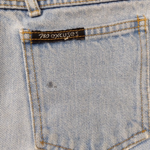 Vintage No Excuses Jeans Shorts Button Fly Faded Denim Cut Off W 28 Größe 3/4 - Bild 4 von 6