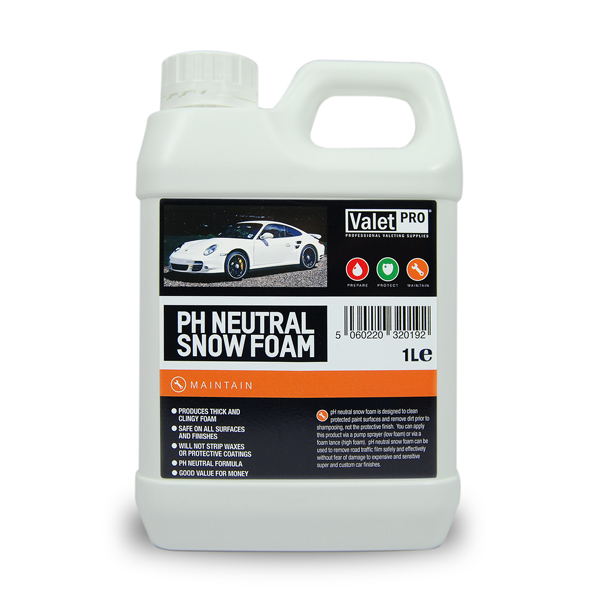 Valet PRO SNOW FOAM PH Neutral 1 Litre - Wax Safe - Pre Car Wash @ AUTO-ROCKET