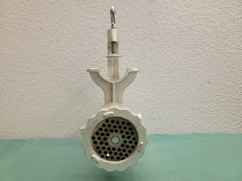 Weston 10 Manual Meat Grinder Sausage Stuffer Tin Plated Cast Iron Clamp On - Picture 10 of 20