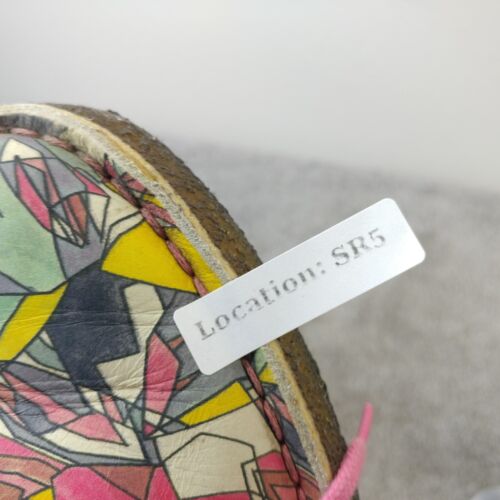 Clarks Desert Boots Womens Size 6.5 Lisa King Crepe Sole Stained Glass Art Shoes - Picture 10 of 10