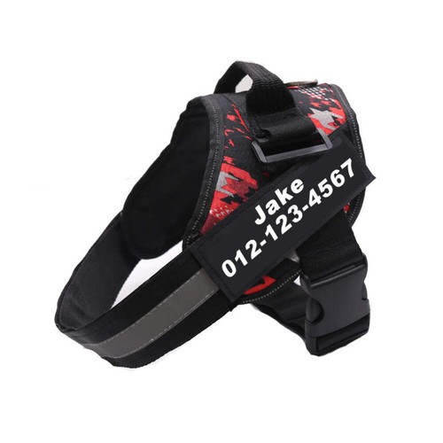 Personalised No Pull Dog Harness XXXS - XXL Small Medium Large Dogs Reflective - Picture 71 of 99