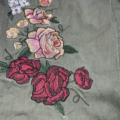Maurices Sage Green Embroidered Utility Jacket - Picture 16 of 17