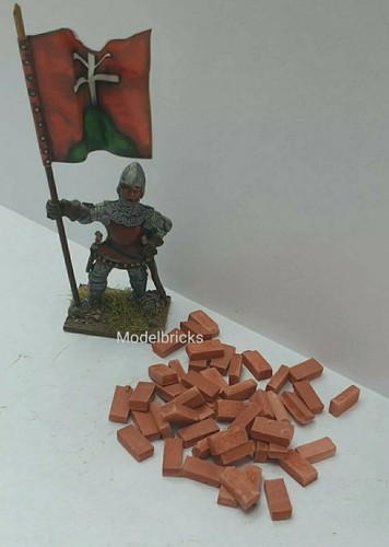 1000 ladrillos de carga de vagón ferroviario modelo HO OO miniatura escala 1:35 7 mm x 4 mm - Imagen 5 de 7