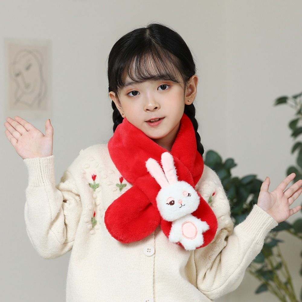 Bib Thermal Neck Warmer Thickening Winter Scarves Cross Scarf Autumn Winter - Picture 11 of 19
