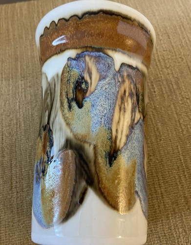 Kravec Studio Art Pottery Vase Earthtones Boho/Beach Core Southwest Naples FL US - Picture 2 of 5