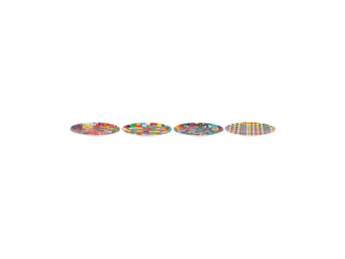 Maxwell & Williams Donna Sharam Byron Melamine Plate Set of 4 Assorted 28cm - Picture 2 of 3