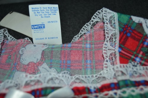PJ's Osos Polares LIGERO Bebé Niña 2T NAVIDAD CUADROS NUEVO CON ETIQUETAS FEDCO De Colección 2 Piezas MUÑECA - Imagen 5 de 8