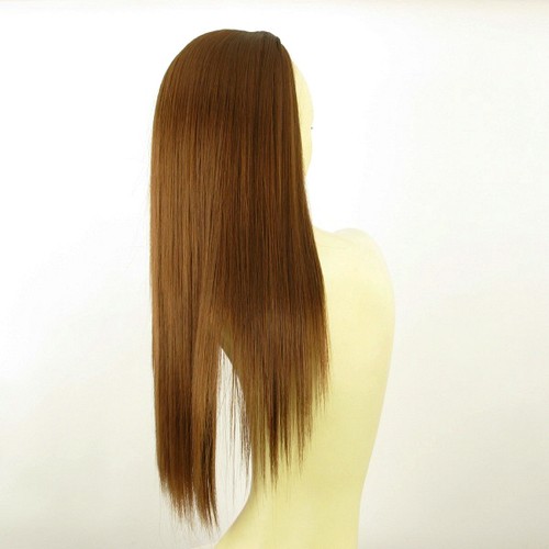 DT Half wig HairPiece extensions coppery golden brown 23.6 REF :14/30 - Imagen 5 de 7