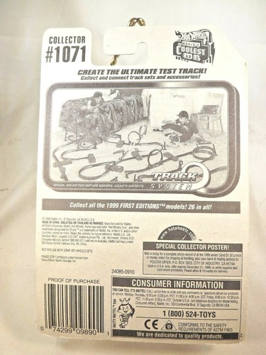 1998 Hot Wheels Mainline/Collector #1071 PANOZ GTR-1 Black w/Chrome 3 Sp Wheels - Picture 5 of 5