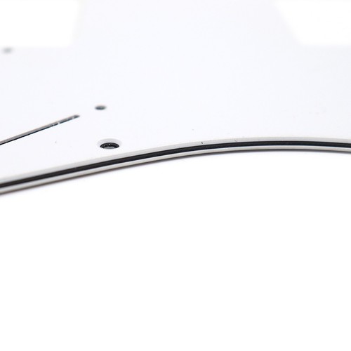 Electric Guitar Pickguard 3Ply HH Pickup Hole for FD Strat SQ Style Guitar White - Picture 2 of 4