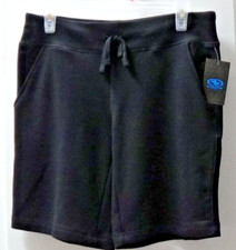 #139 NEW Womens Athletic Works Walking Bermuda Commuter Shorts Small (4-6) Black
