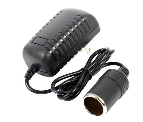 110V-240V AC Plug To 12V DC Car Cigarette Lighter Converter Socket Adapter - Imagen 1 de 6