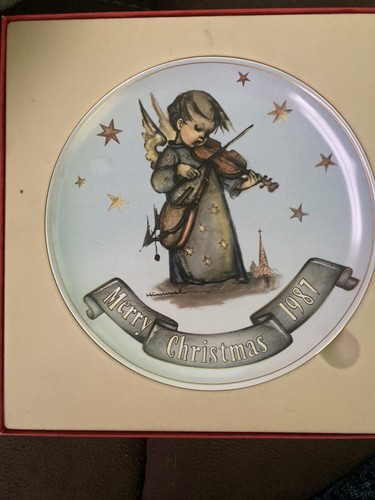 M.J. Hummel Merry Christmas Celestial Musician Collectors Plate 1987 NEW IN BOX - Picture 20 of 24