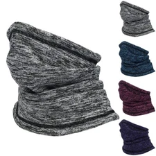 Winter Fleece Neck Warmer Gaiter Windproof Ski Face Mask Scarf for Cold Weather