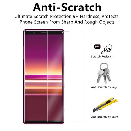 Für Sony Xperia 5, HD Klar 9H Hartglas Displayschutzfolie (Packung 5) - Bild 3 von 6