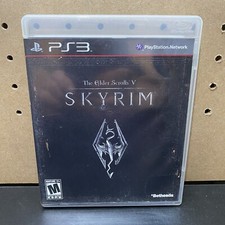 The Elder Scrolls V: Skyrim(PlayStation 3, 2011) COMPLETE W/ MAP & MANUAL-Tested