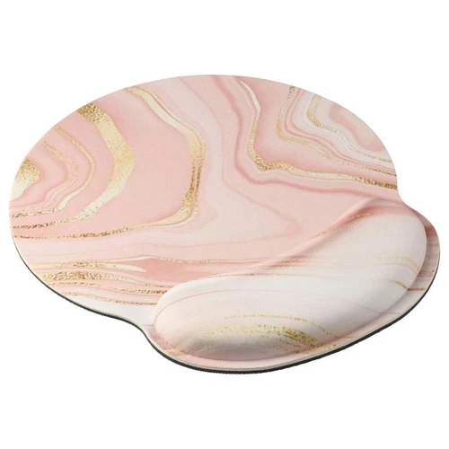 Pink Rose Gold with Wrist Rest Support Ergonomic Mouse Wrist Rest Pad  Home