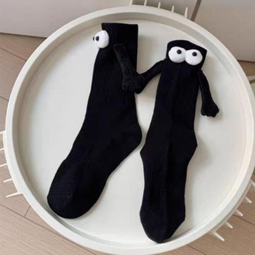 2 Pair Kids Holding Hands Socks Mid Tube Socks Novelty 3D Doll Socks Cute G CH - Picture 22 of 24