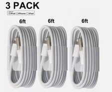 3-Pack 6ft USB Data Charger Cables Cords For i Phone 5 6 7 8 X 11 12 13 14 Max