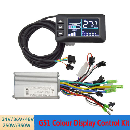 24V 36V 48V 250W 350W E-bike Brushless Motor Controller G51 Colour LCD Display - Picture 9 of 16