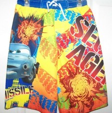 Disney Cars Special Agent Swim Suit Trunks Shorts Boys Size 4 / 5 NWT