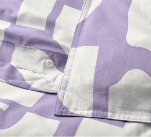 IKEA BERGHEMLOCK DUVET COVER AND TWO PILLOWCASES 200x200/50x60 CM - 第 2/4 張圖片