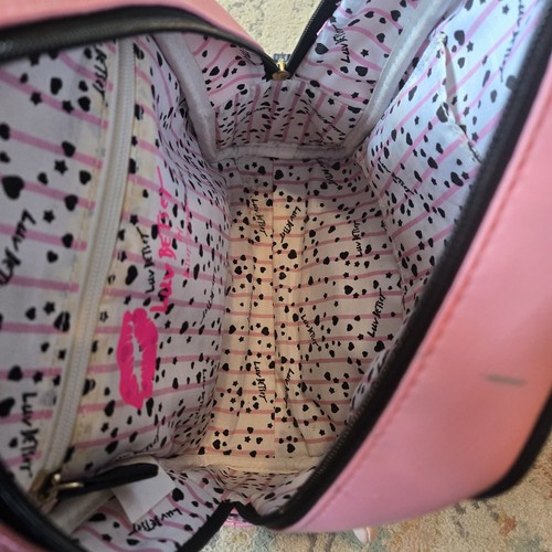 Luv Betsey By Betsey Johnson Baseball Girl Bubble Gum Mini Backpack Purse - Picture 8 of 10