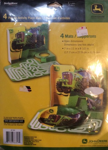 Suministros de fiesta John Deere - Pop-up actividades colchonetas - 4 quilates. - Imagen 2 de 2