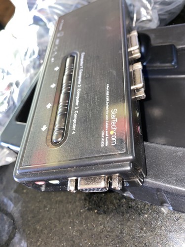 NEW StarTech 4 Port USB Micro KVM Switch with Audio SV411KUSB Cables Included - Picture 5 of 12