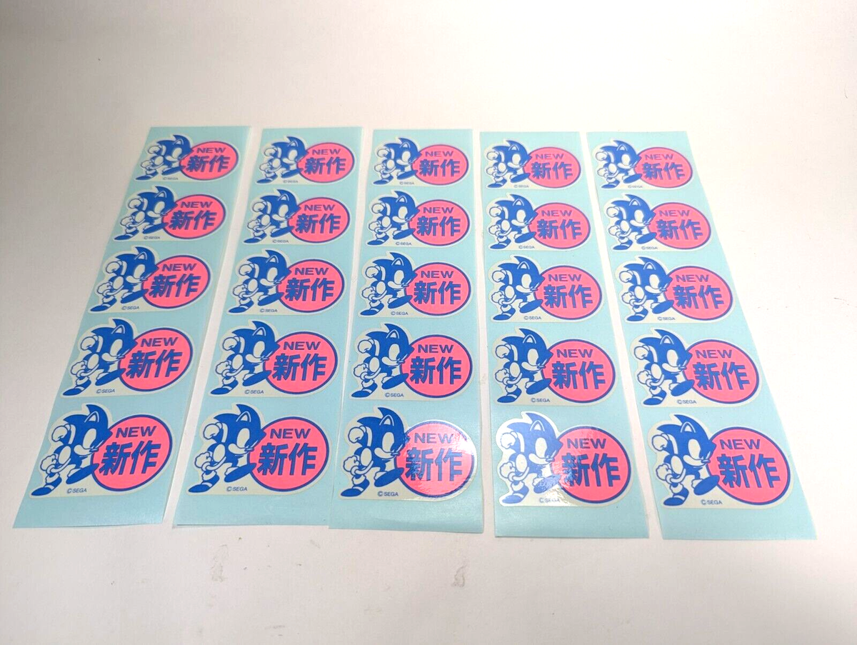 Sonic the Hedgehog Stickers x 25 Retro 90s Sega Japan | eBay