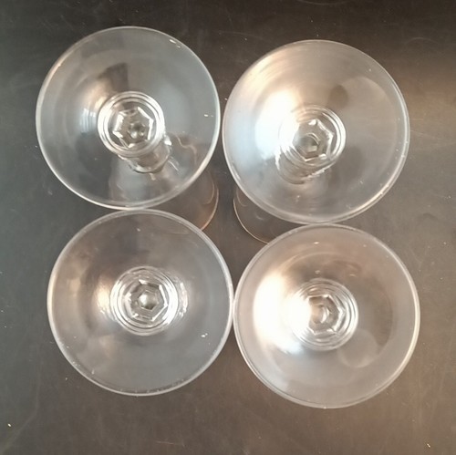 Set of 4 Libbey Cocktail-Cordial-Aperitif Glasses Golden Wheat Pattern c.1950's - Picture 5 of 5