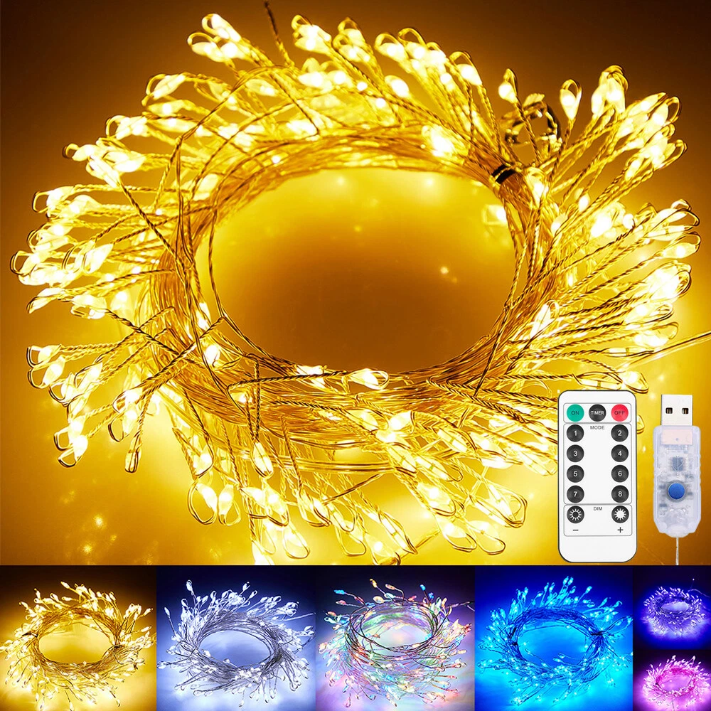 Plug in string lights with remote deals