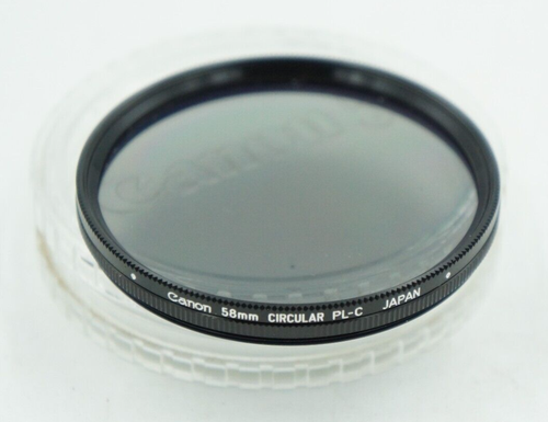Canon 58mm Circular Polarizing Filter PL-C (Screw Type) w/ Case #814
