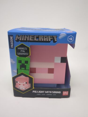 Minecraft Pig Light With Sound - Paladone NIB