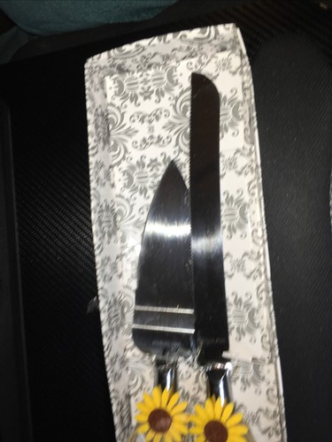 Vintage 2 Piece Cutlery Set U S Made (we think) Pie Server & 13” Knife Ship Free - Picture 3 of 8