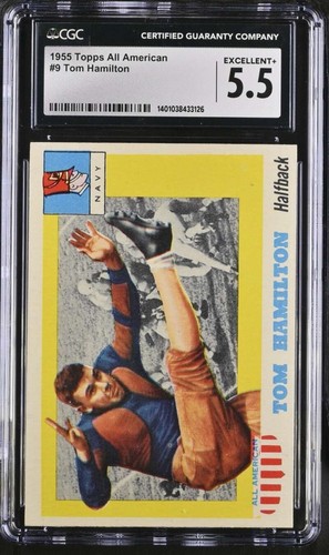 1955 TOPPS ALL AMERICAN #9 TOM HAMILTON 5.5 EXCELLENT+ SP 754 - Picture 1 of 2