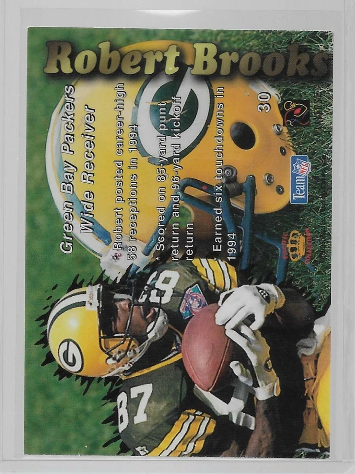 1995 Pacific Prisms #30 Robert Brooks - Image 2 of 2