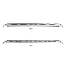 CJ Classic Trucks Door Sill Plate Chrome W/Bowtie Logo Pair Chevrolet C10 196...