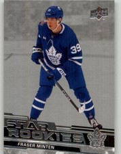 2023-24 Upper Deck NHL Star Rookies Box Set Fraser Minten #23 Maple Leafs