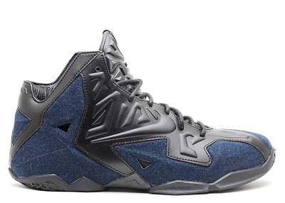 Nike Lebron 11 Ext Denim SZ 10 Shoe Basketball XI QS 659509-004 Lakers LA New