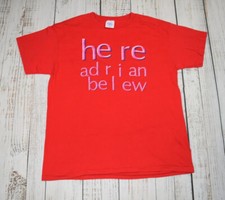 RARE FOTL ADRIAN BELEW HERE ALBUM 1994 ROCK T-SHIRT TEE MENS LARGE TULTEX RED