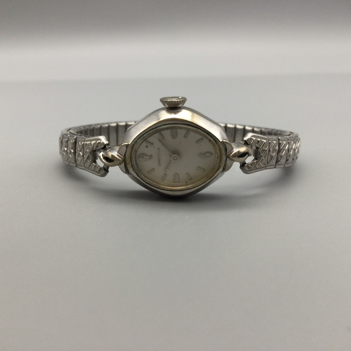 Vintage Caravelle by Bulova Watch Women Silver Tone Cocktail