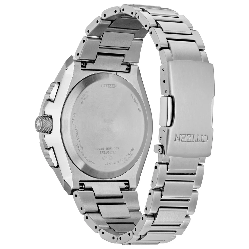Citizen Men's Air Chronograph Calendar Eco-Drive Silver Watch 46 MM JY8120-58E - Image 3 of 4
