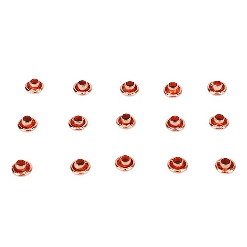 100 Sets Metal Studs Rivets Rose Gold Strong Luster High Hardness Metal Leather - Picture 15 of 24